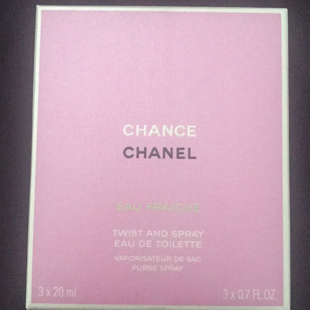 Chanel chance eau fraîche with travel canister